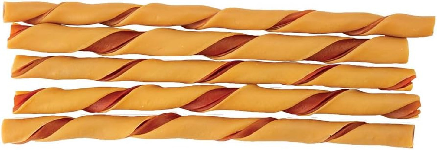 Dreambone Twist Sticks, Made with Real Bacon and Cheese Flavor, Rawhide-Free Chews for Dogs, 50 Count