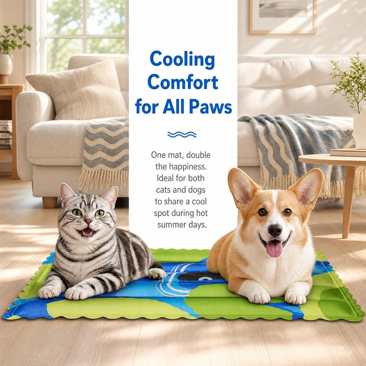 Dog Cooling Mat, Xl-37"X25"