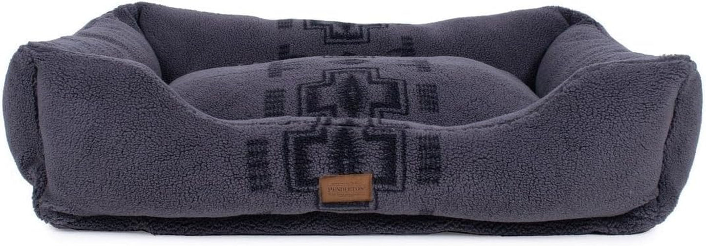 Pendleton Harding Tonal Berber Kuddler Dog Bed in Gray, M
