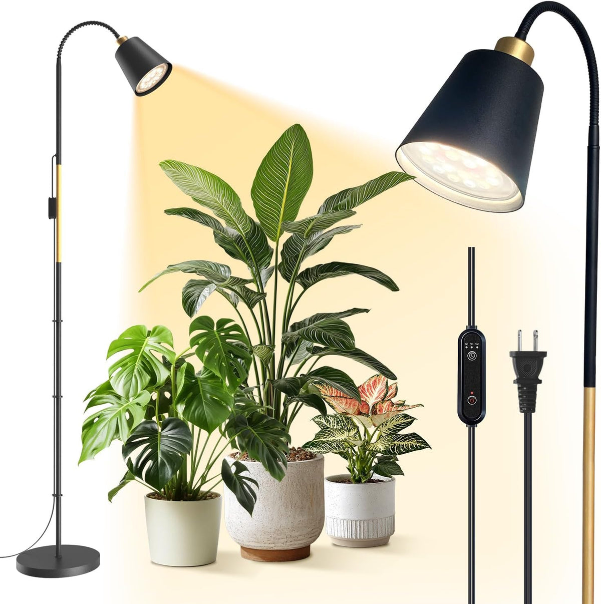 Bstrip F11 Standing Grow Lights for Indoor Plants, 65In Tall Plant Light