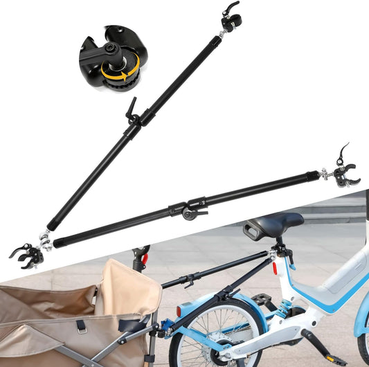 Bike Trailer Hitch Connector, Universal Portable Folding Bicycle Trailer