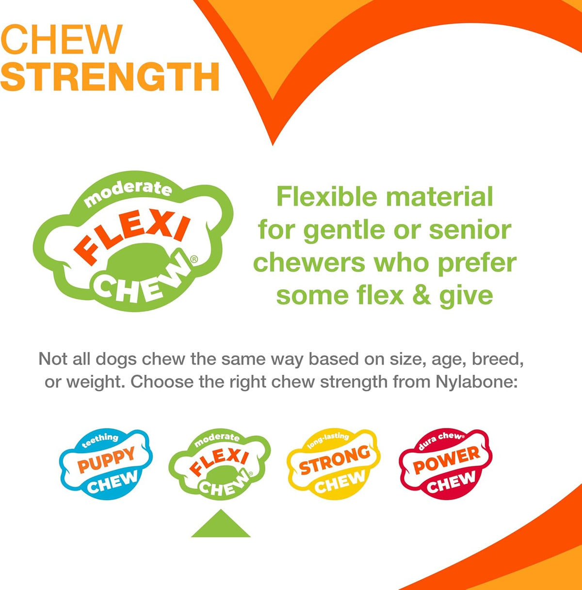 Nylabone Flexi Chew Gumabone Dog Chew Toy, Chicken Flavor, Large