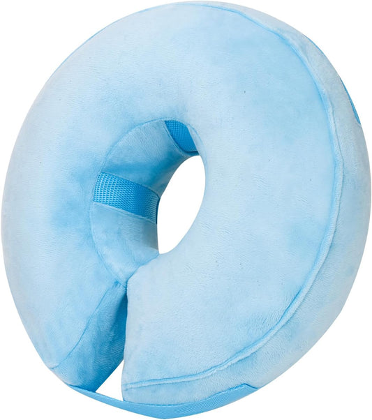 Hipubby Inflatable Dog Cone Collar for Dogs & Cats, Ecollar Alternative to Prevent Licking and Biting after Surgery, Comfortable Protective Recovery Neck Collar for Small Medium Large Dogs, Blue, XL