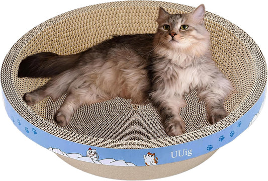 Cat Scratcher Bed 17.7X17.7” Large Cardboard Cat Scratcher Bowl