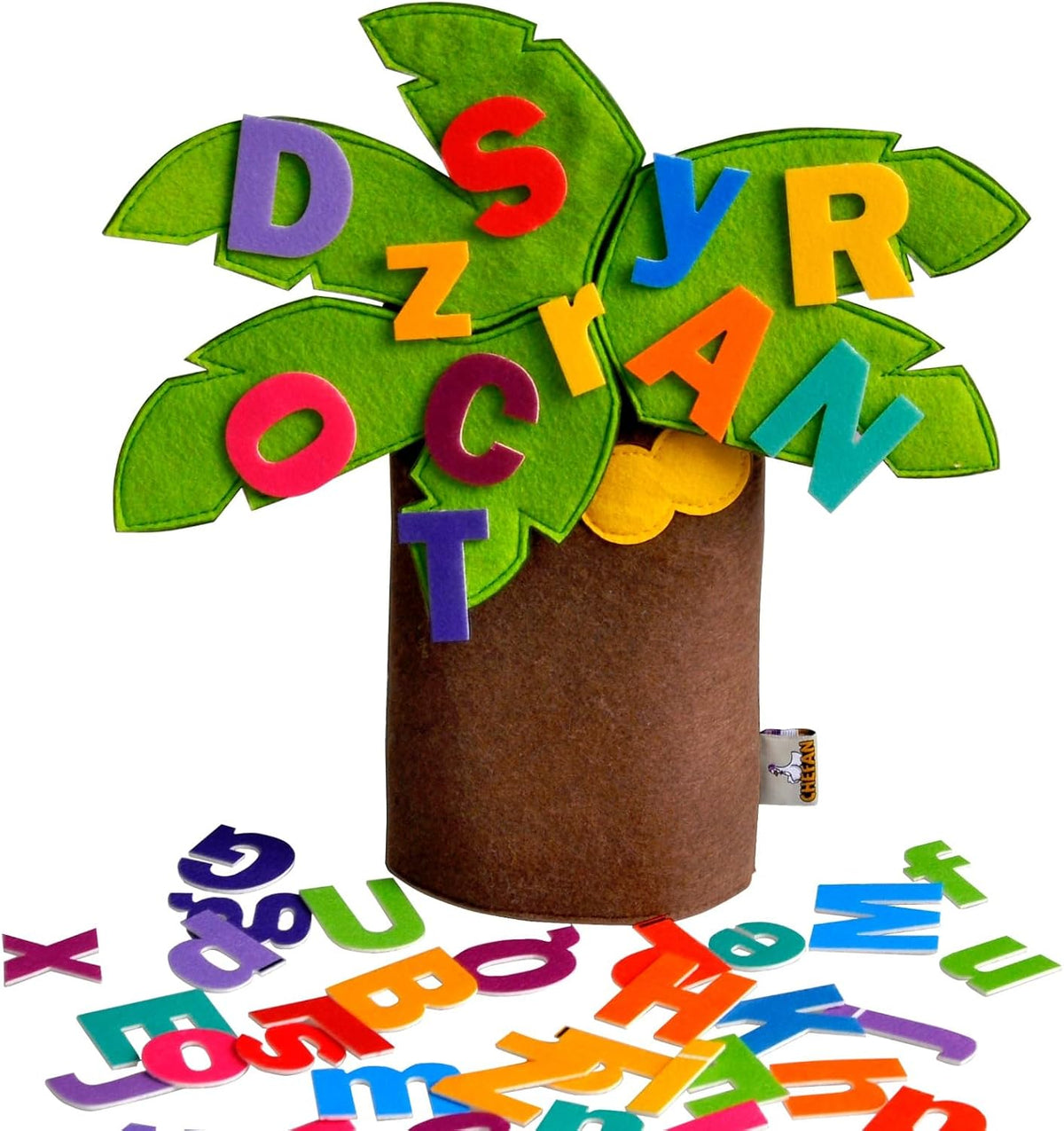 CHEFAN Felt Letter Tree, ABC Alphabet Game Set for Preschool Learning