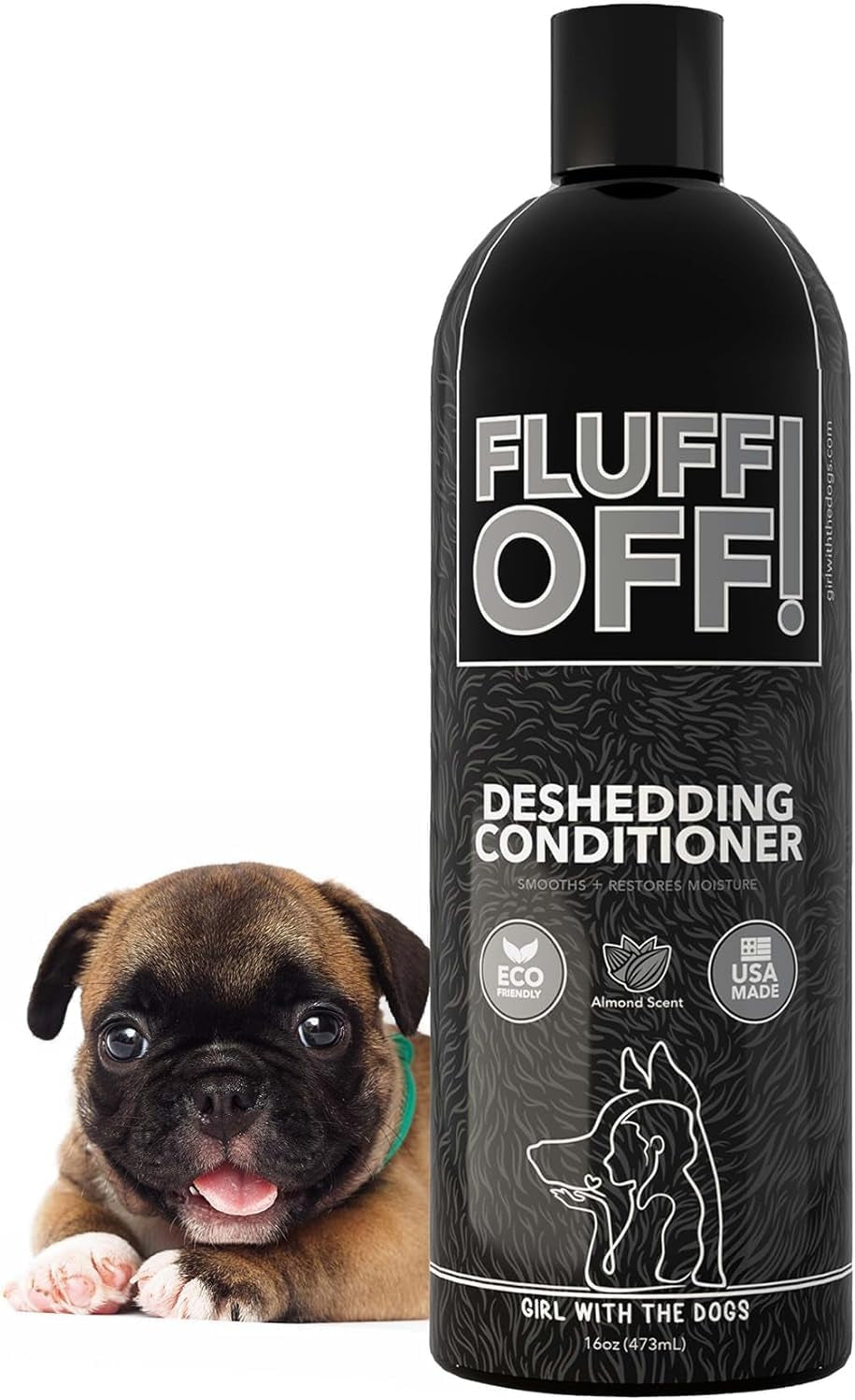 Fluff Off! by Girl with the Dogs Deshedding Dog & Cat Conditioner, 8Wks+