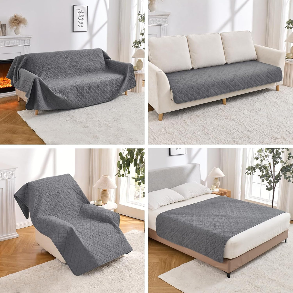 PAWFINITY Waterproof Bed Cover for Dogs, Pet Blanket for Mattress Washable