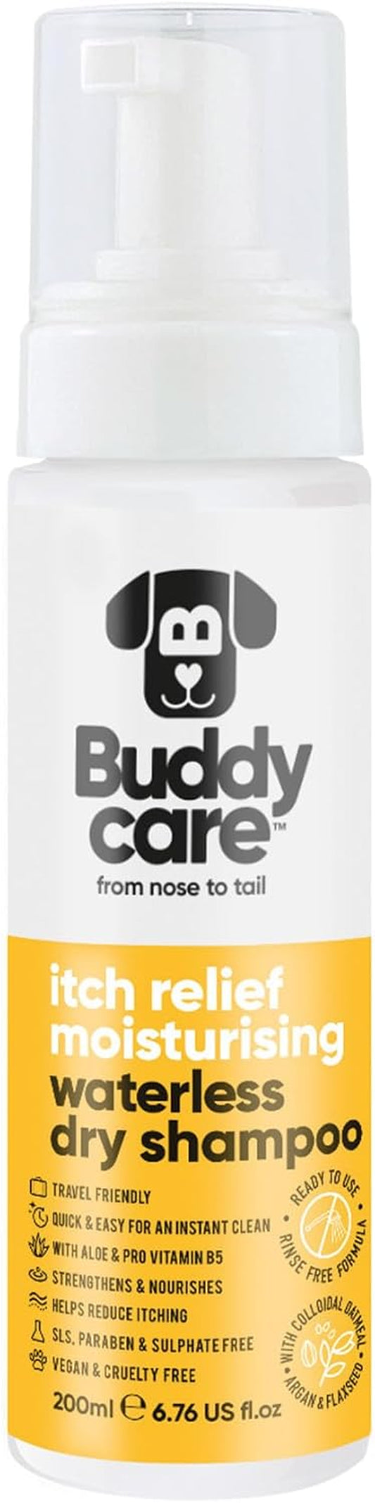 Moisturising Itch Relief Waterless Dog Shampoo by Buddycare