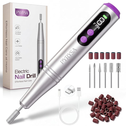 Cordless Electric Nail Drill, 9 Speed Professional E Filer for Nails