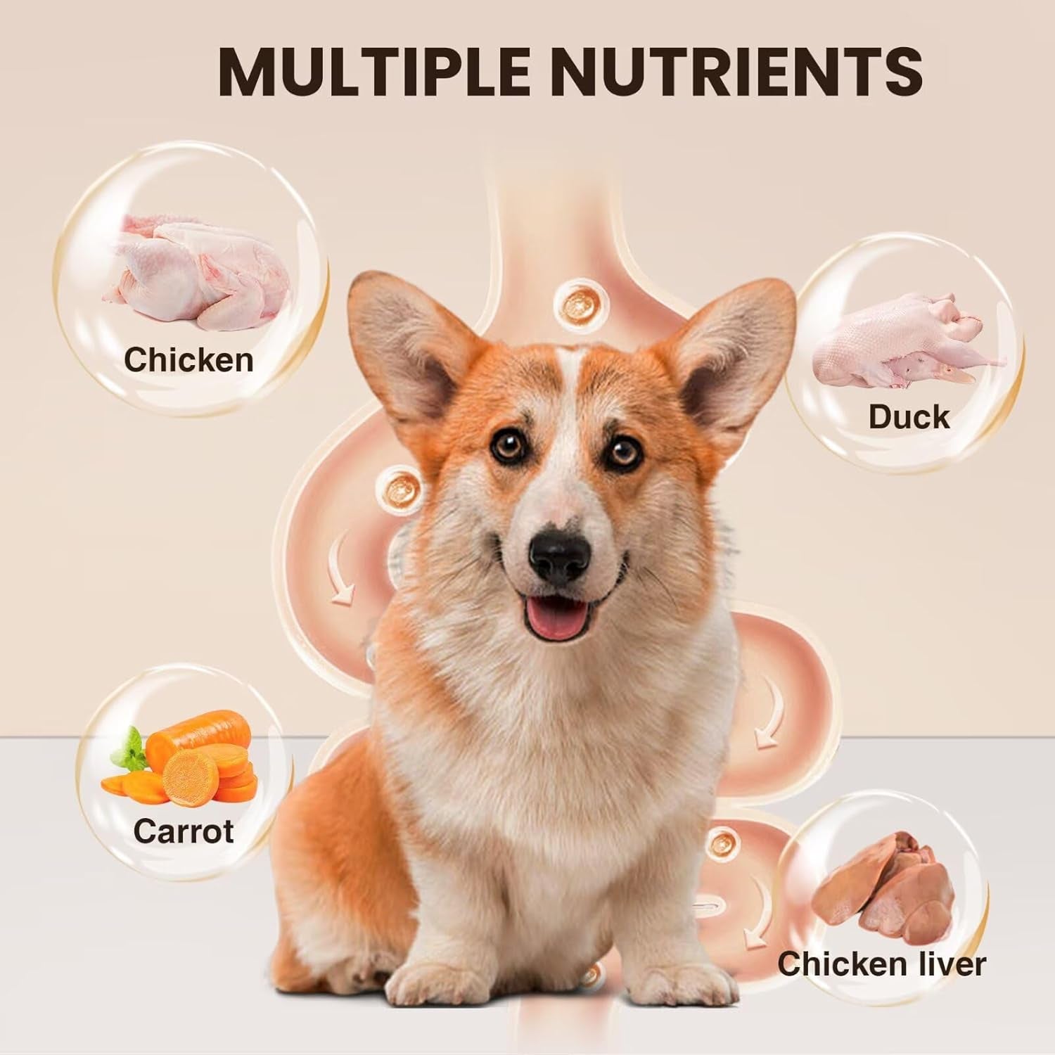 Likable Pets Dog Treats Kabobs with Fresh Duck,Chicken,Carrot,Chicken Liver-Easily Digestible,Exercises Mouth&Jaw-Healthy Dental Treats for All Dogs-Keeps Pet Happy&Healthy 7.05 Oz（Pack of 1）