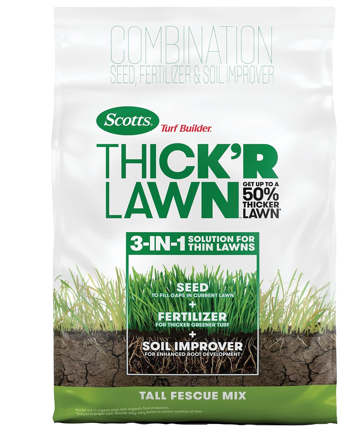 Scotts Turf Builder THICK'R Lawn Tall Fescue Mix, 12 Lb.