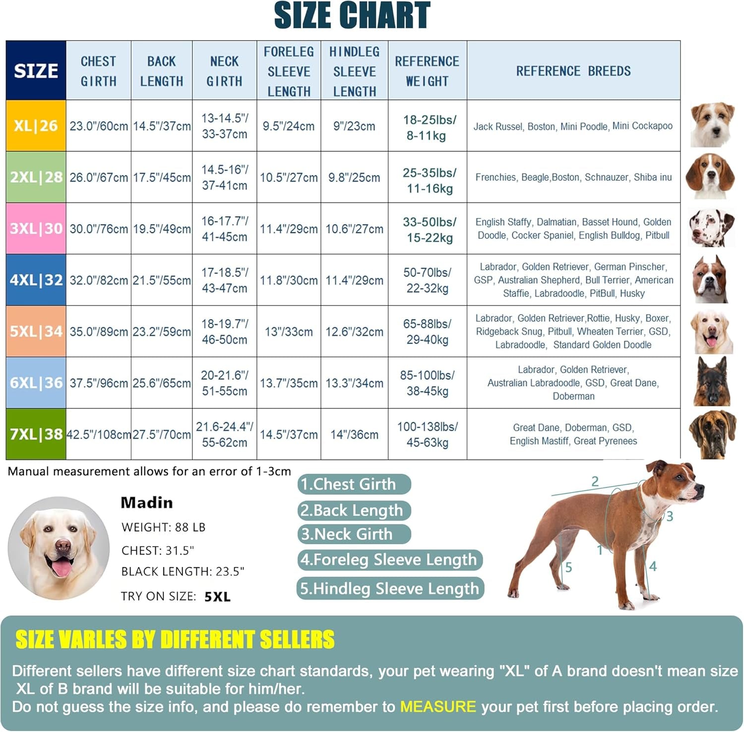 Dog Sun Protection Cooling Suit UPF 50+, Quick-Dry Breathable Jumpsuit for Large & Medium Dogs, Outdoor Dirt-Resistant Shedding Control Pet Apparel (Chartreuse, 6X-Large)
