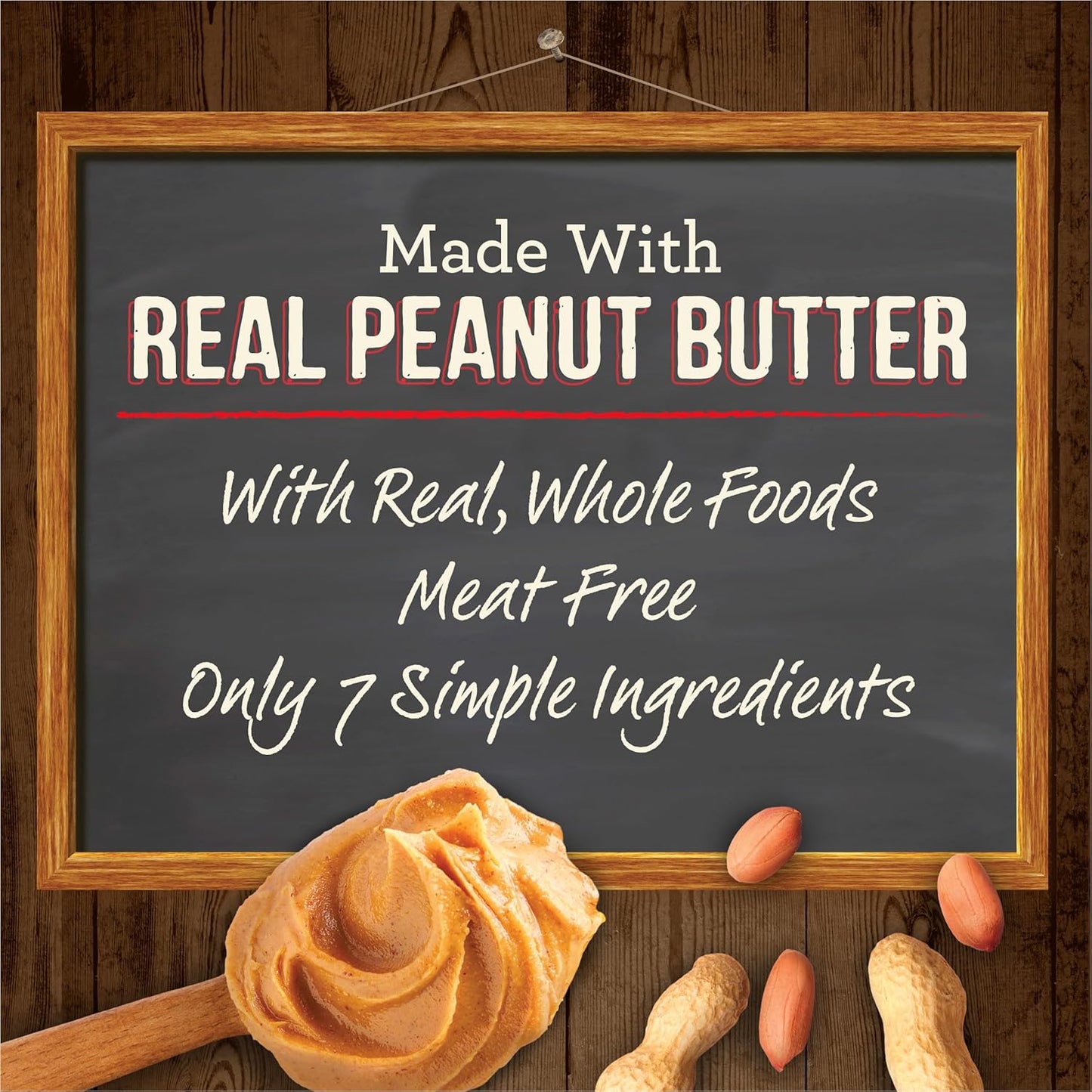 Merrick Oven Baked Dog Treats, Natural Cookies for Dogs, Paw’Some P’Nut Butter Cookie with Real Peanut Butter - 11 Oz. Bag