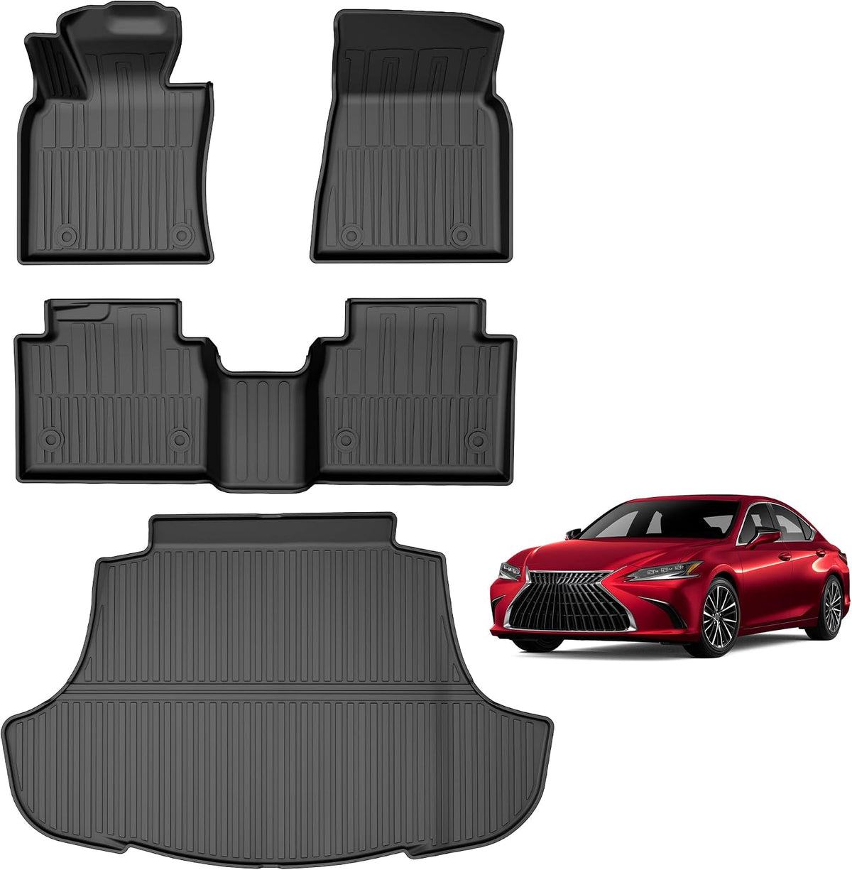 Custom Fit Floor Mats and Cargo Mat for Lexus ES 2019-2024 (Es350/Es300H)