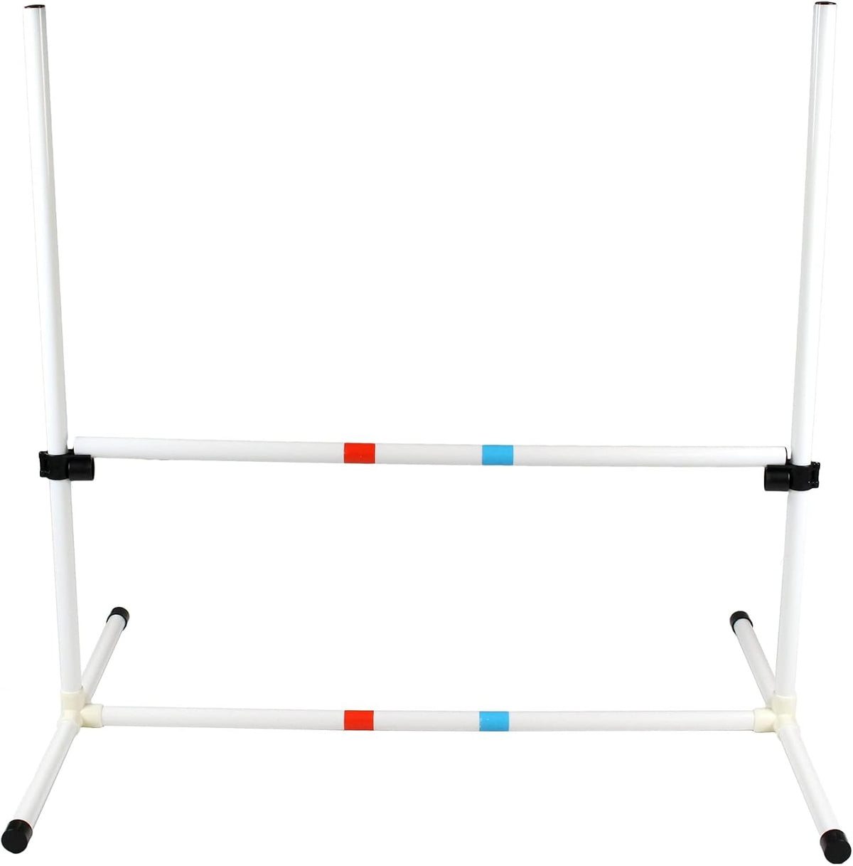Midlee Dog Agility Bar Jump- Indoor Outdoor Hurdles Adjustable Pet Course Equipment