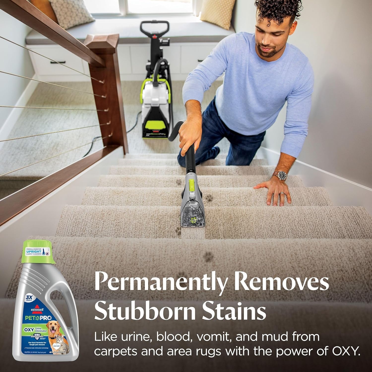 Bissell 1990 Pro Pet Urine Eliminator Upright Deep Cleaner Formula