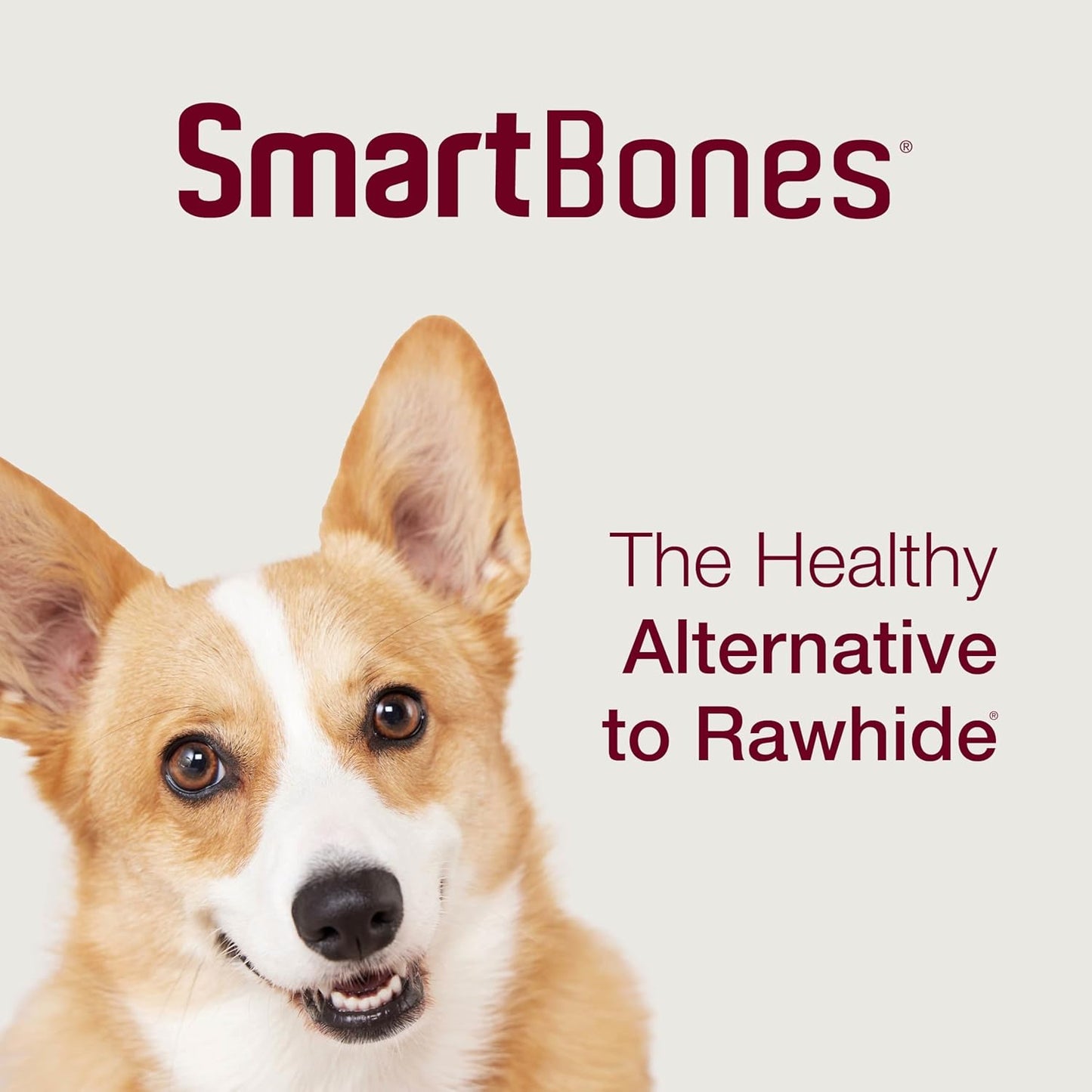 Smartbones Smart Twist Sticks with Peanut Butter, Rawhide-Free Chews for Dogs, 50 Count
