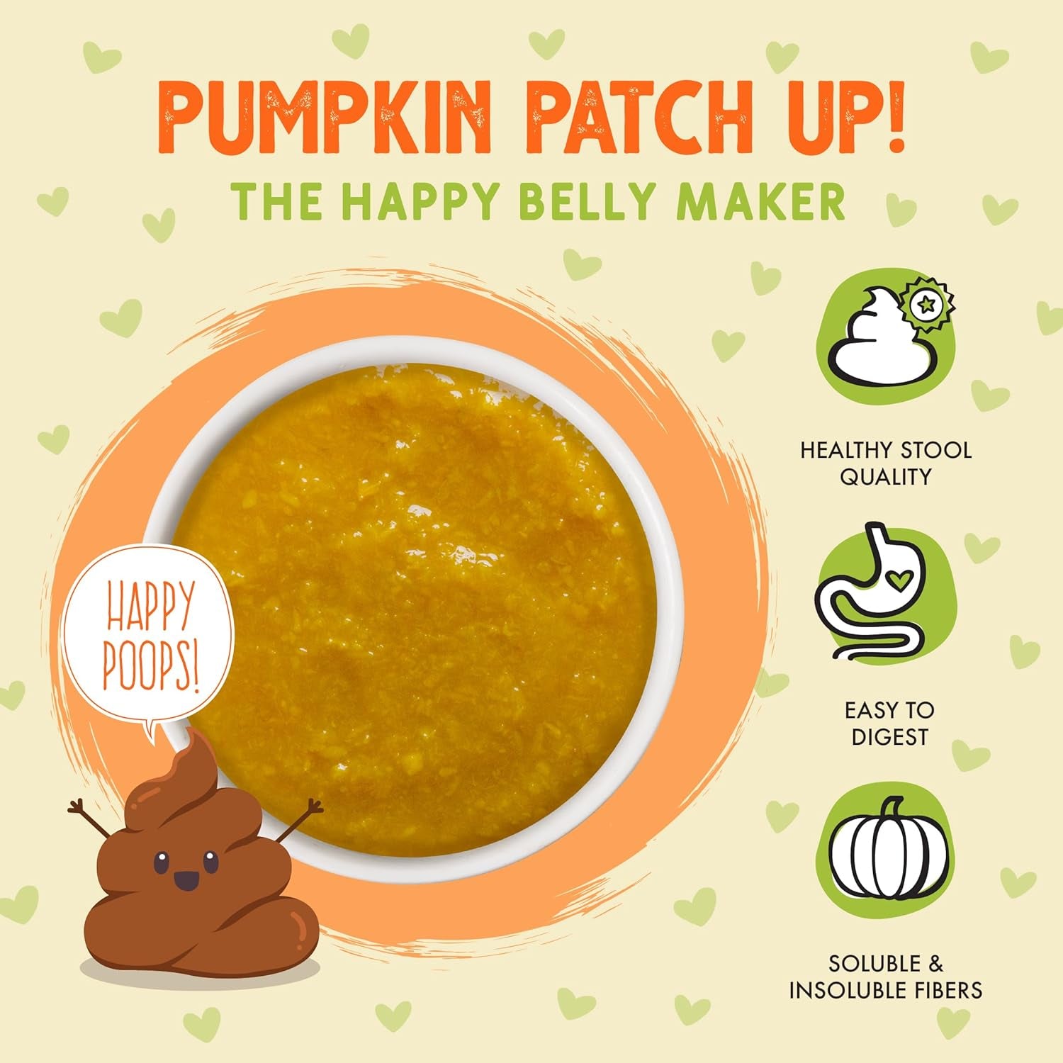 Weruva Pumpkin Patch Up! Pumpkin Puree Pet Food Supplement for Dogs & Cats, 1.05Oz Pouch (Pack of 12)