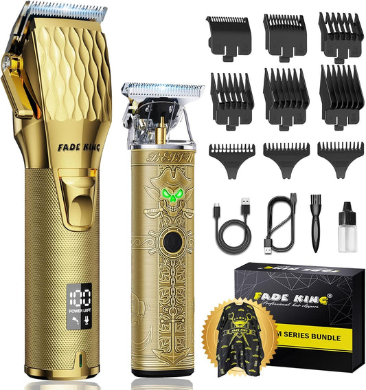 FADEKING Professional Hair Clippers for Men, Cordless Clipper & Trimmer Kit