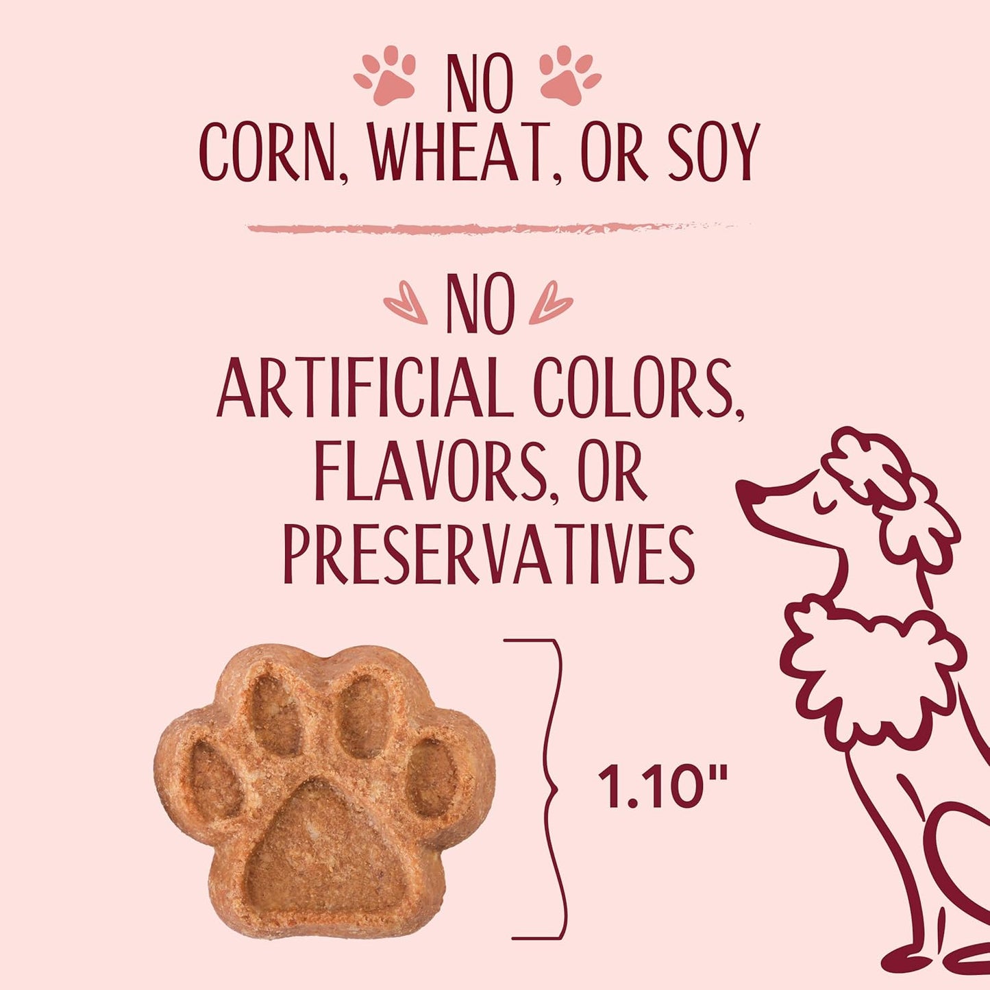L'Artisan Canine Barkerie Biscuits | Crunchy Dog Treats | French Recipes | Made in the USA | 8Oz (Salmon)