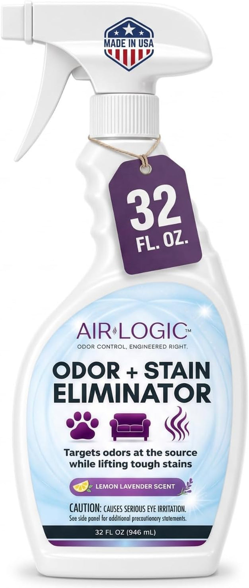 Odor Eliminator Spray, Fast Relief & Long-Lasting Action, 32 Fl Oz