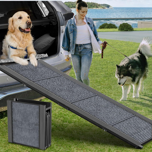 Dog Ramp for Car 63" L × 17" W, Pet Ramp for Truck Foldable