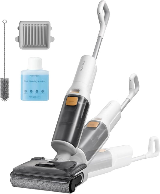 Roborock F25 GT Vacuum Mop All in One, Wet Dry Vacuum Cleaner Cordless, 20000Pa Floor Cleaner Machine for Tile Hardwood Wood Vinyl Floor, Edge to Edge Self Cleaning Electric Mop with 180° Lie-Flat