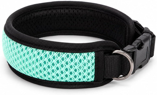 Reflective Dog Collar No Pull, Wide Padded Soft Pet Collar for Medium Large Dogs, Adjustable Breathable Training Collar for Perros (XL)