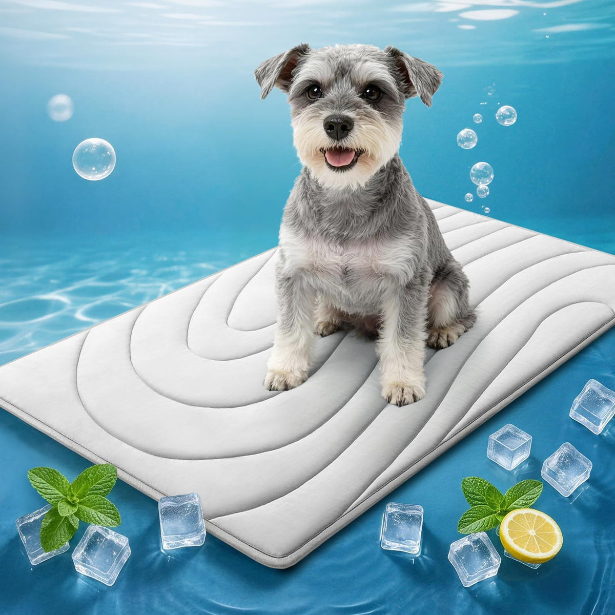 Cooling Mat for Dogs, 36"X23" Washable Pet Cooling Pad, Small & Medium Dogs