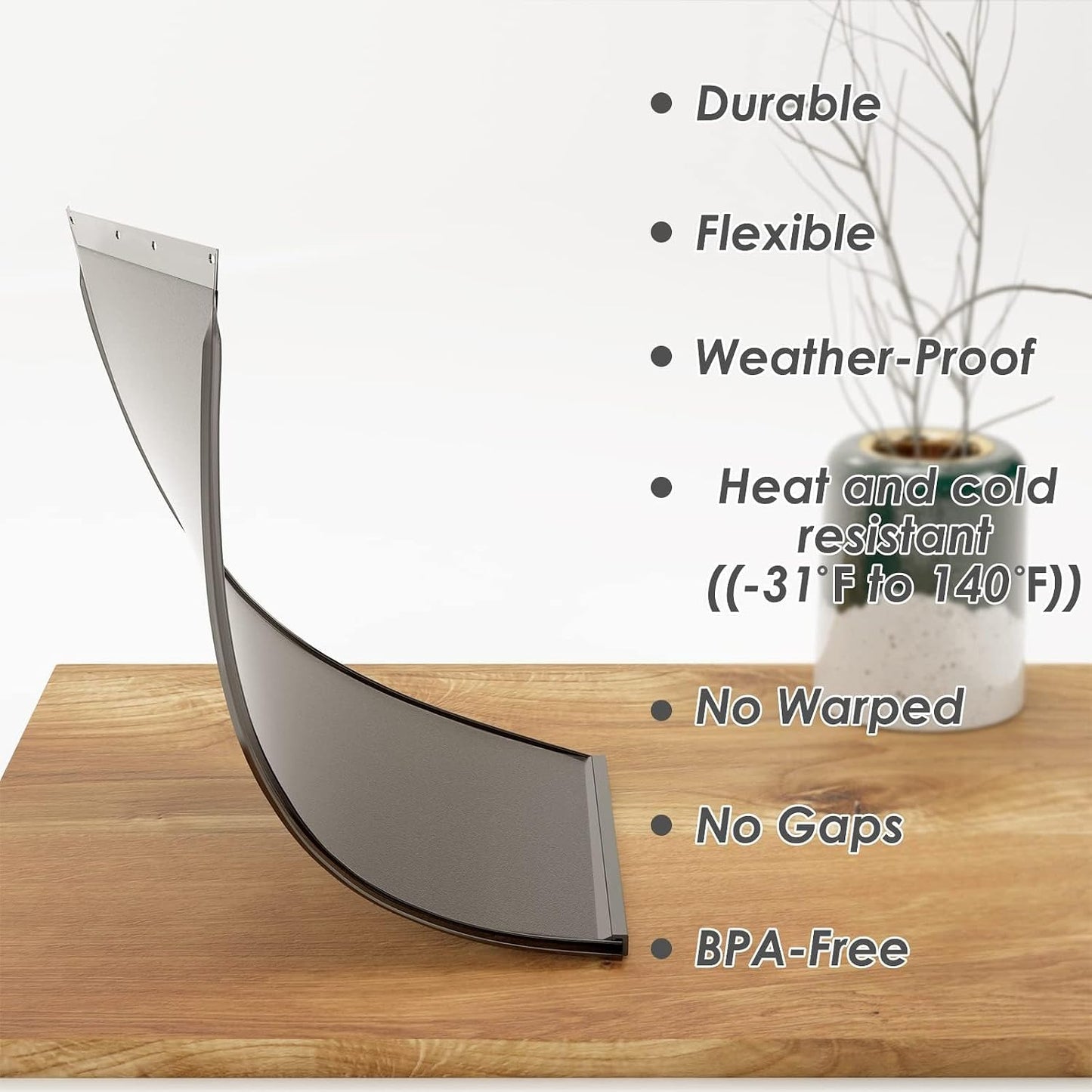 Extra Large Dog Door Replacement Flaps with Screws, Compatible with Petsafe Freedom Doggie Doors PAC 11-11040, Measures 13 1/8”X 24 7/8”, Flexible, Durable, Bpa-Free, Weather Resistant Materials
