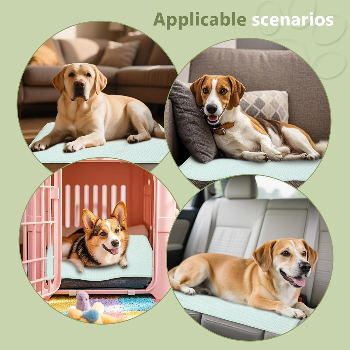Dog Cooling Mat,Foldable Non-Slip Washable Arc-Chill Cool Pad 27.5X39.3 In