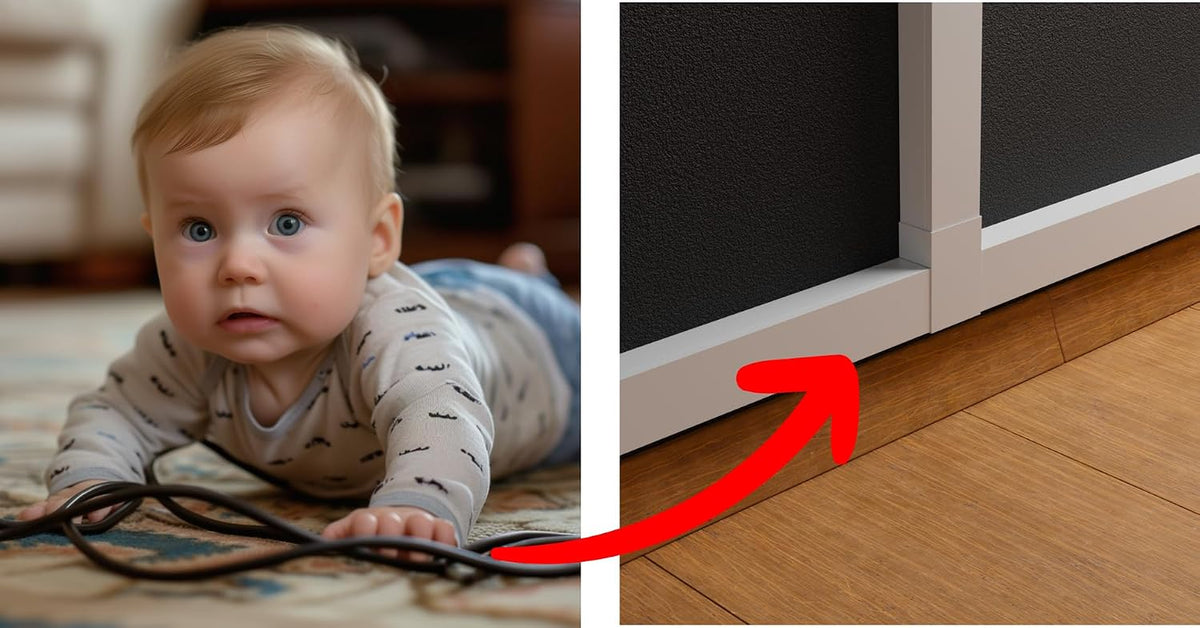 A+ ELECTRIC Cord Cover Full Kit, 26Ft/315In Self-Adhesive Cable Raceway, 20 Snap-On Channels, Wire Hider for TV, HDMI & Speaker Cables, Includes Connectors & Corners, Paintable Cable Management, White