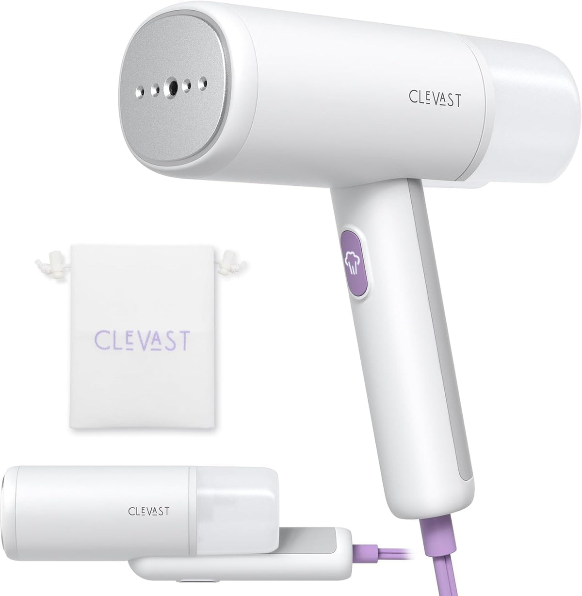 CLEVAST Steamer for Clothes, Foldable, Travel Size, 30-Second Fast Heat Up