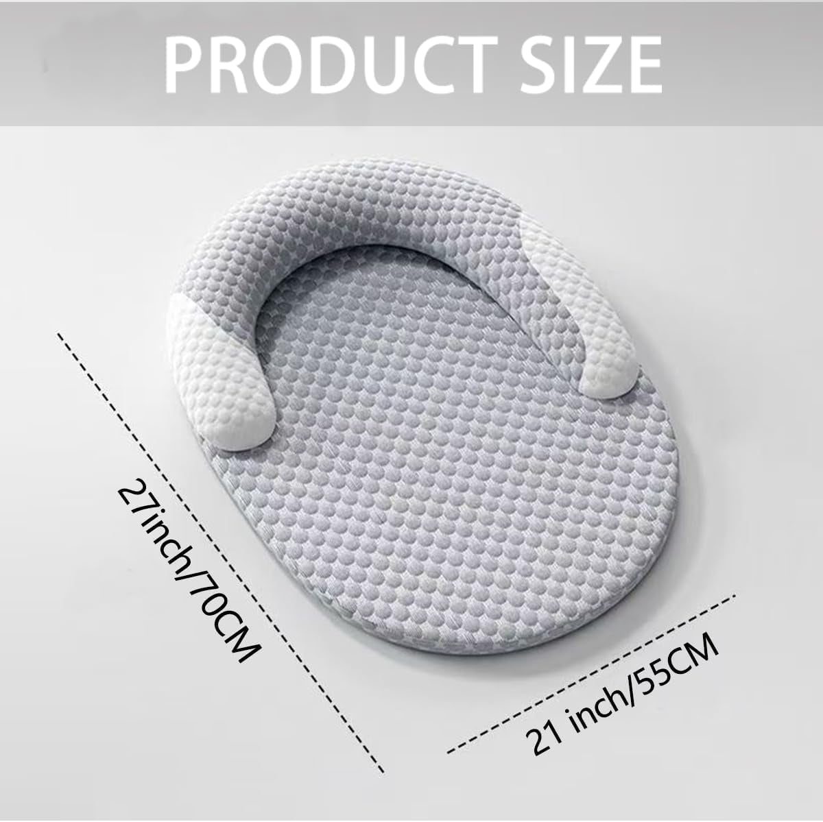 HILIMSE Summer Cooling Cat Bed with Neck Support, Breathable Washable Large Pet Sofa