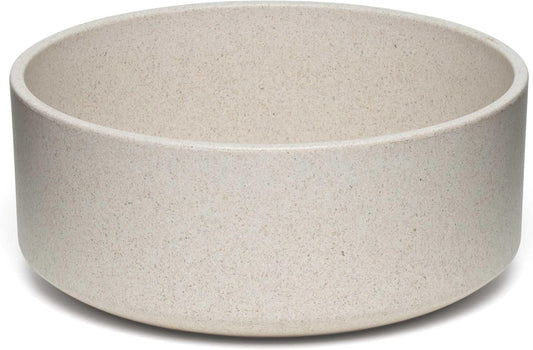 Loving Pets - Dolce Bamboo - Eco-Friendly Pet Bowls & Dishes for Dog, Cats, Puppy Food and Water Dish -Sustainable and Dishwasher Safe, Made with Real Bamboo (Medium, Oat-Beige)