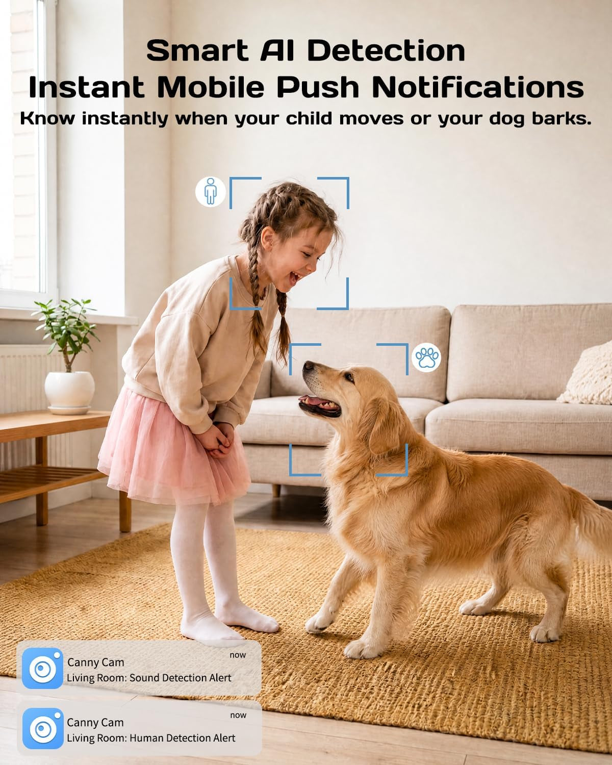 VIMTAG 4K 8MP UHD Indoor Camera Pet/Dog/Cat/Baby/Nanny/Home Security Camera
