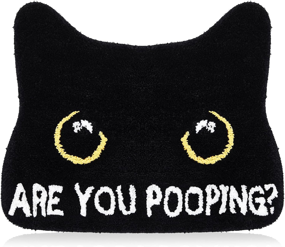 Drydiet Black Cat Bath Mat Bathroom Rug Non Slip