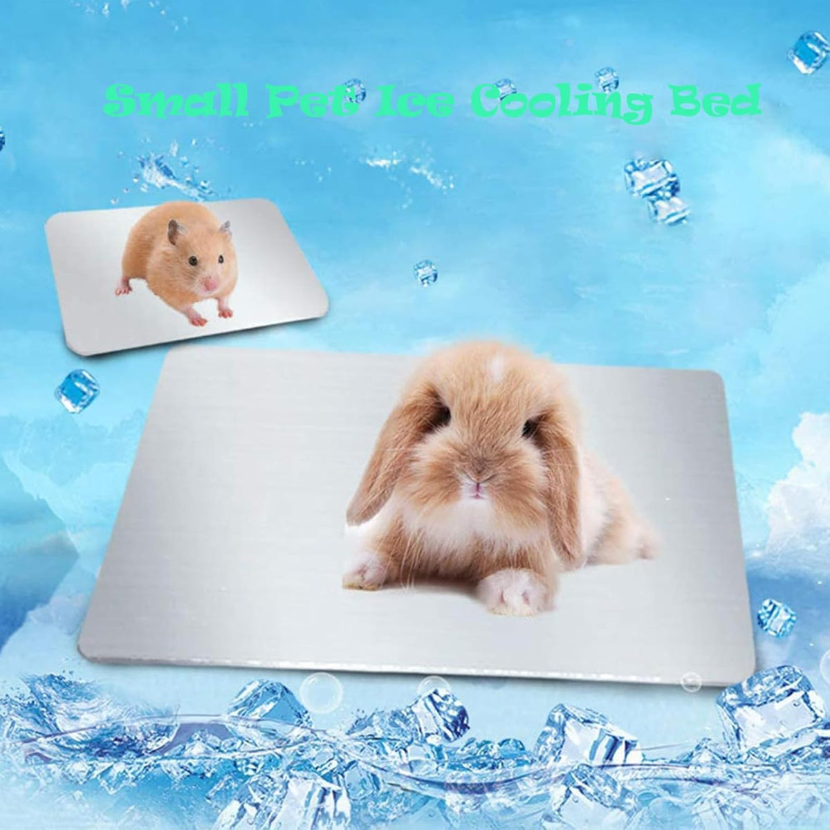 Rabbit Cooling Pad, 12X8 in Self Cooling Mat