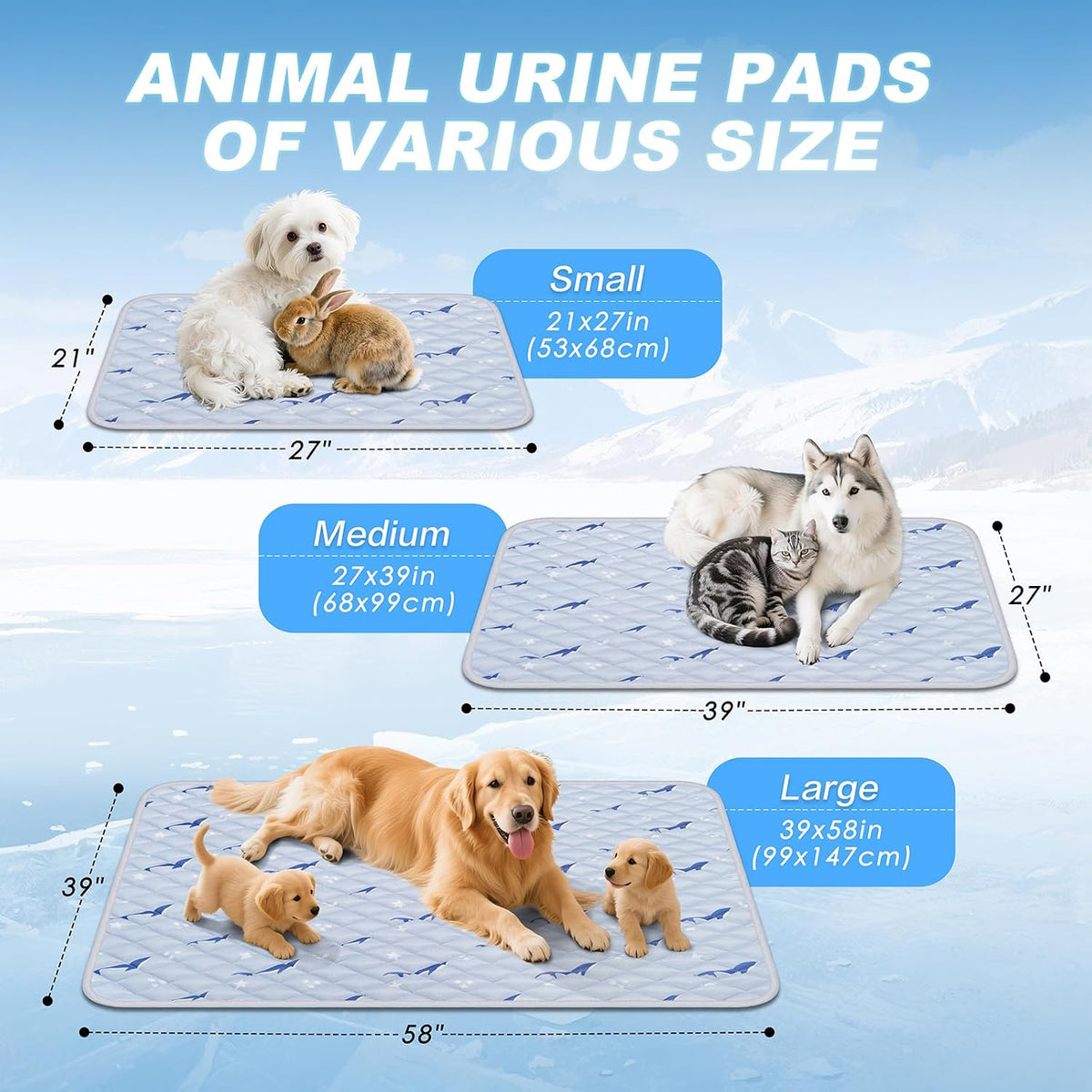 Cooling Mat for Dogs, Cooling Mat for Cats, Breathable Gel-Free, 21 X 27 In