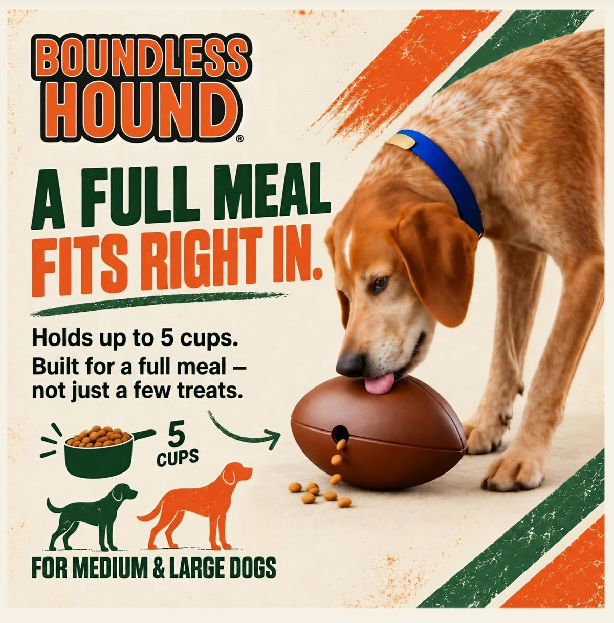 Food Puzzle Feeder for Large or Medium Dogs, 5C