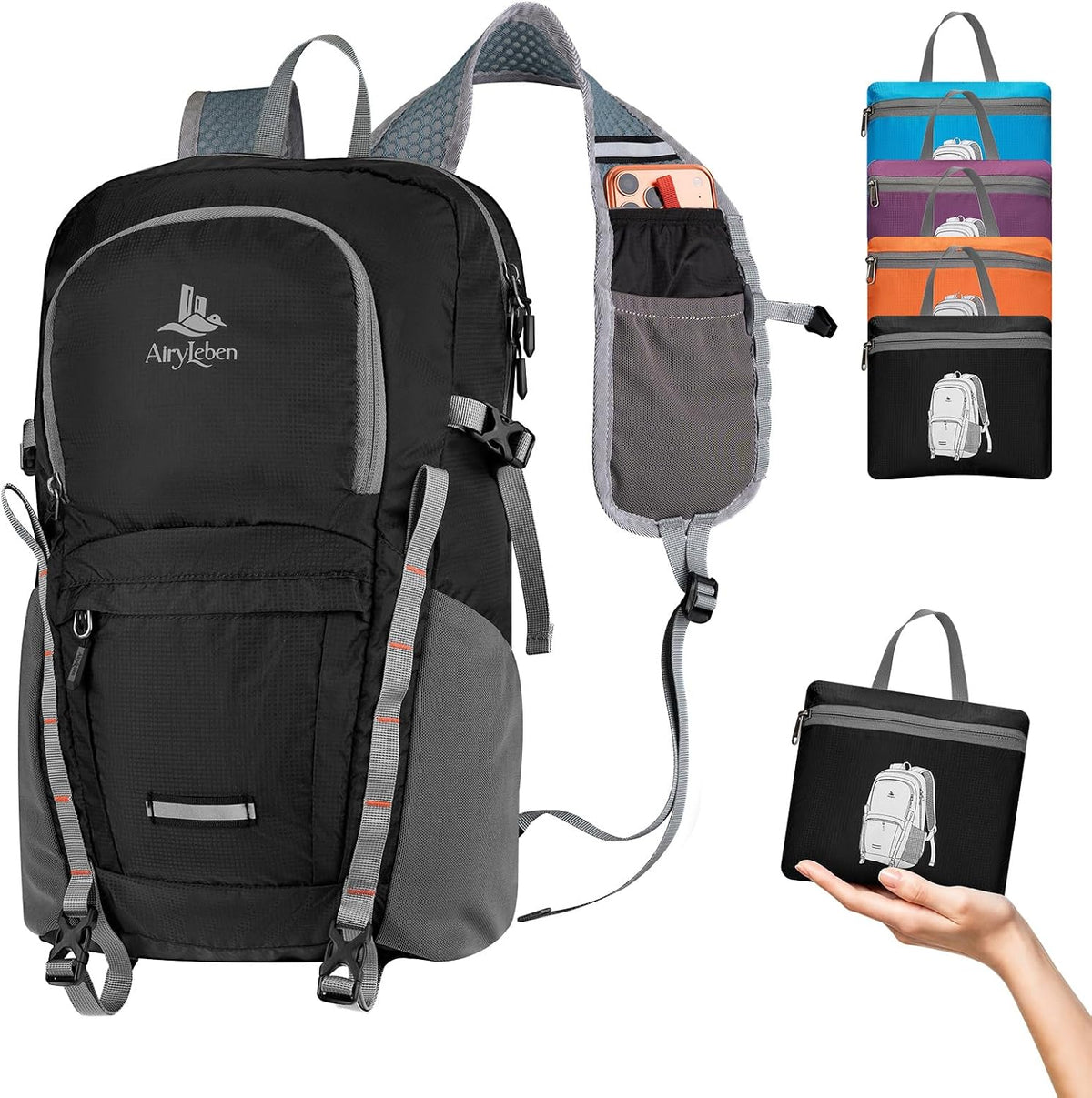 20L Small Hiking Backpack for Women Men,Lightweight Packable Travel Daypack