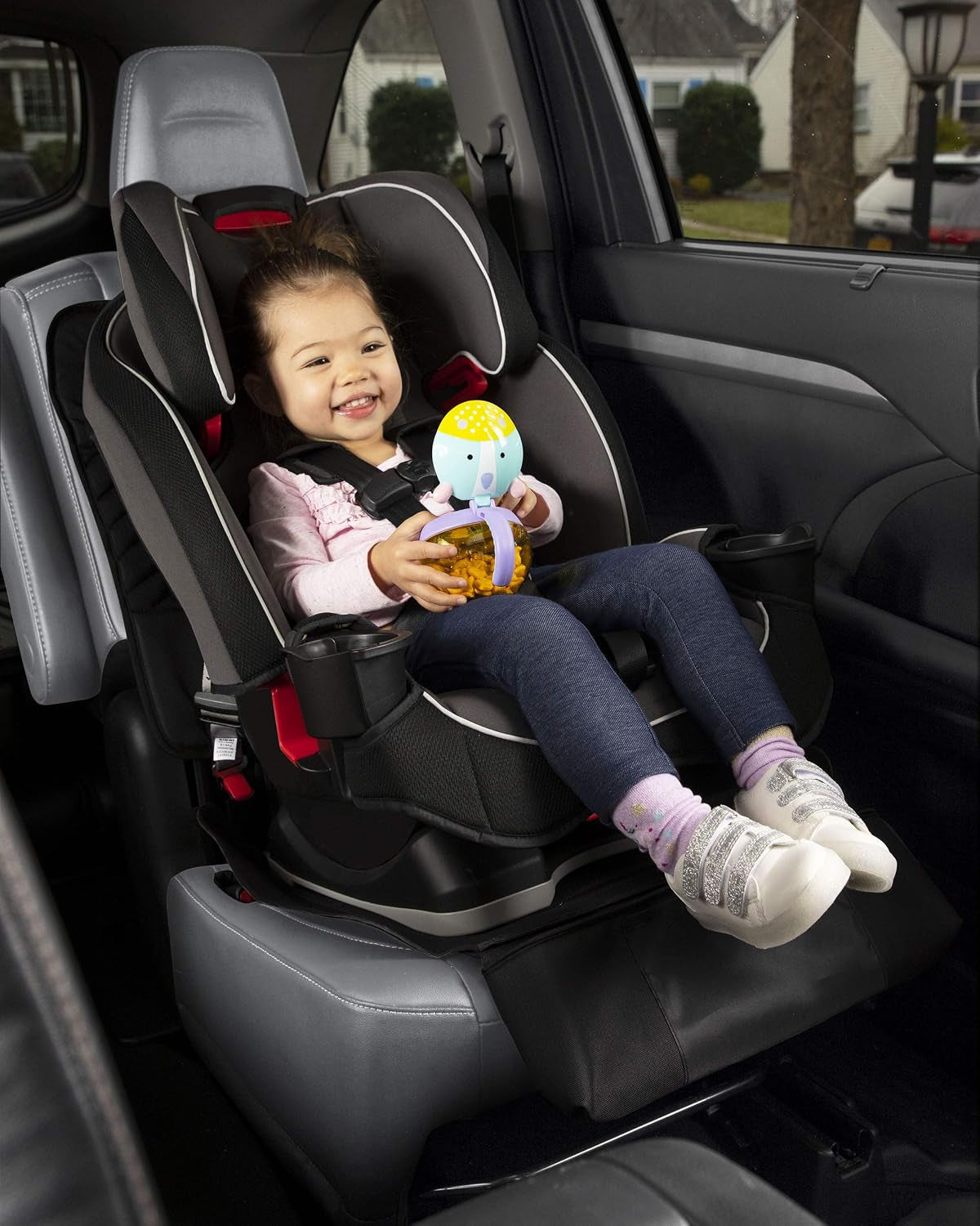 Skip Hop Clean Child Car Seat Protector, Universal Baby Carseat Cover with Clean Sweep Crumb Catcher