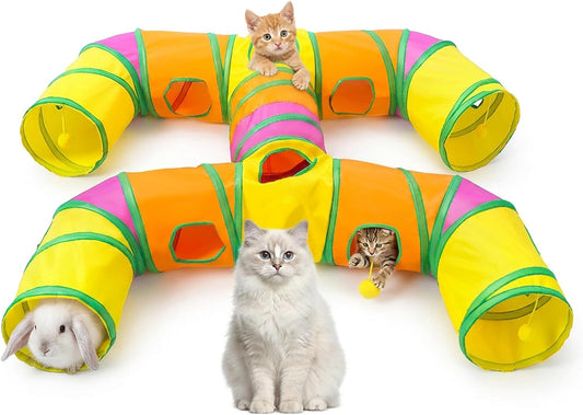 Cat Tunnels for Indoor Cats, Large Cat Tunnels for Indoor Pet Kittens