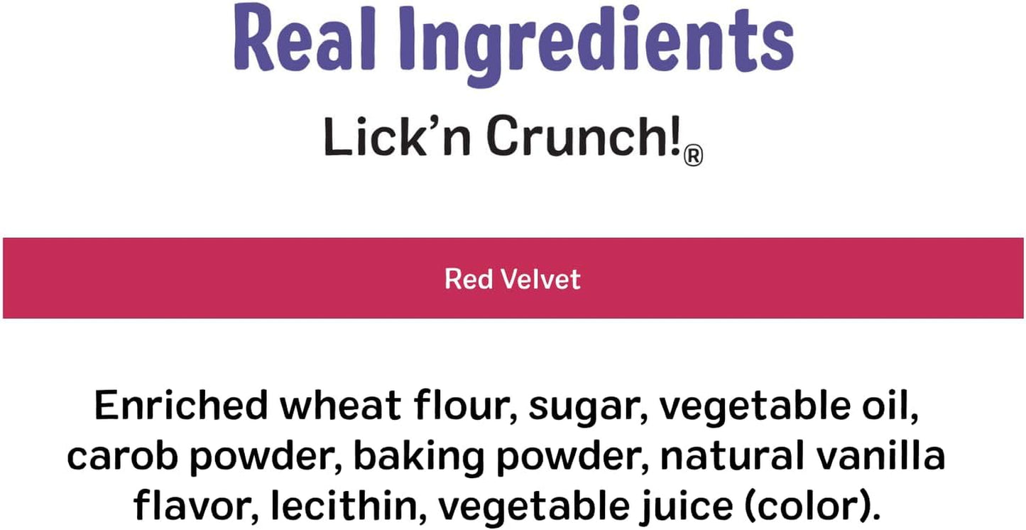 Three Dog Bakery Red Velvet Valentine'S Day Lick'N Crunch 13 Oz