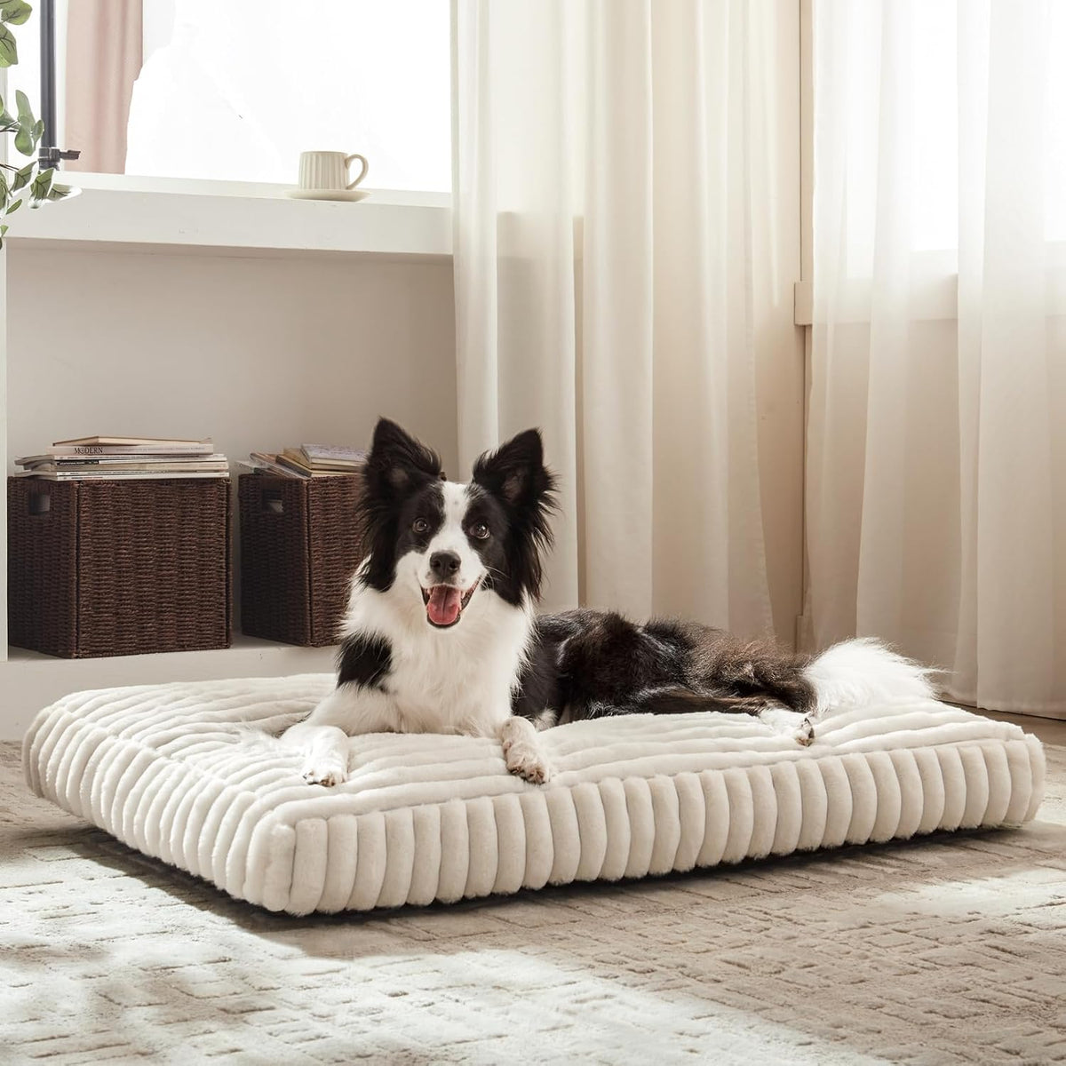 FURTIME XL Dog Beds Large Sized Dog, Washable Dog Bed for Crate, 35"