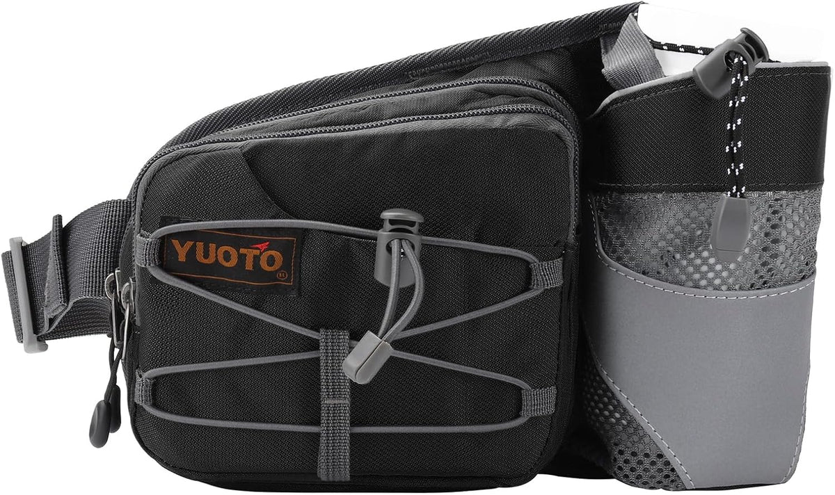 Waist Pack with Water Bottle Holder for Running Walking Hiking Fanny Pack