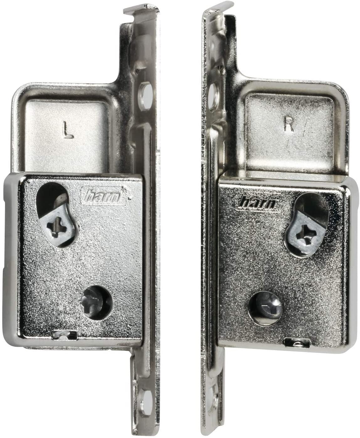 Rok Hardware Harn Impaz Drawer Box Slide Runner Left/Right Clip on Screw on Front Fixing Bracket Pair (1 Pair, Left/Right)