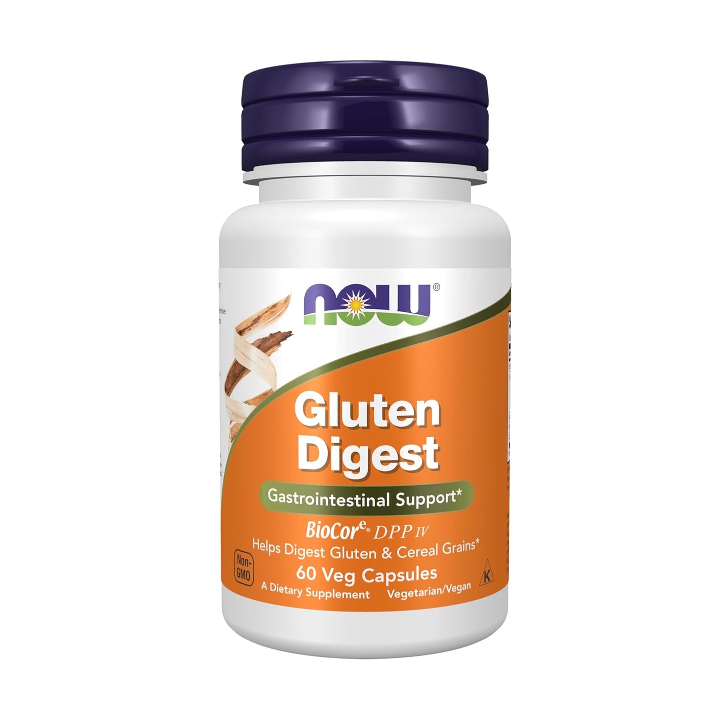 NOW Foods Supplements, Gluten Digest with Biocore®Dpp IV, Gastrointestinal Support*, 60 Veg Capsules
