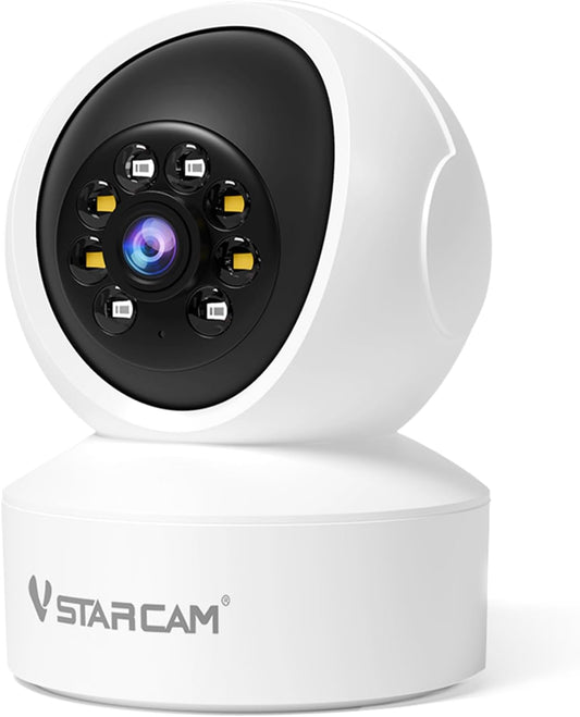 2K Indoor Security Camera, Pet Camera with Phone App, PTZ 360° Indoor Cat Cameras for Home, 2-Way Audio, Motion Tracking, 2.4Ghz Wifi Color Night Vision, 24/7, Cloud&Sd