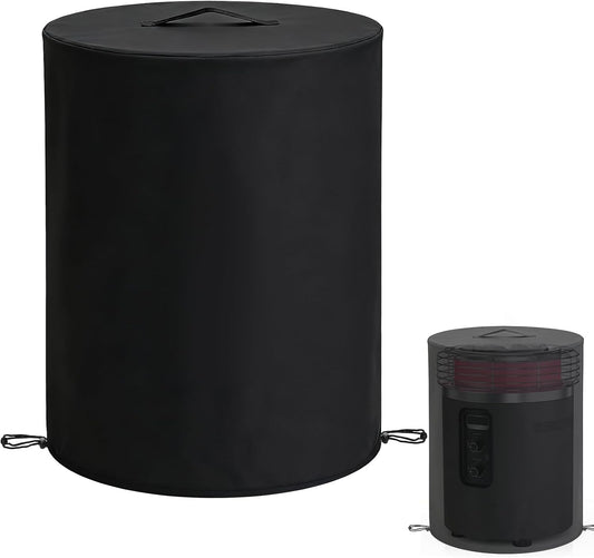 Hunnmingre round Fire Pit Cover 23X30, Waterproof for 20-24" Propane Gas